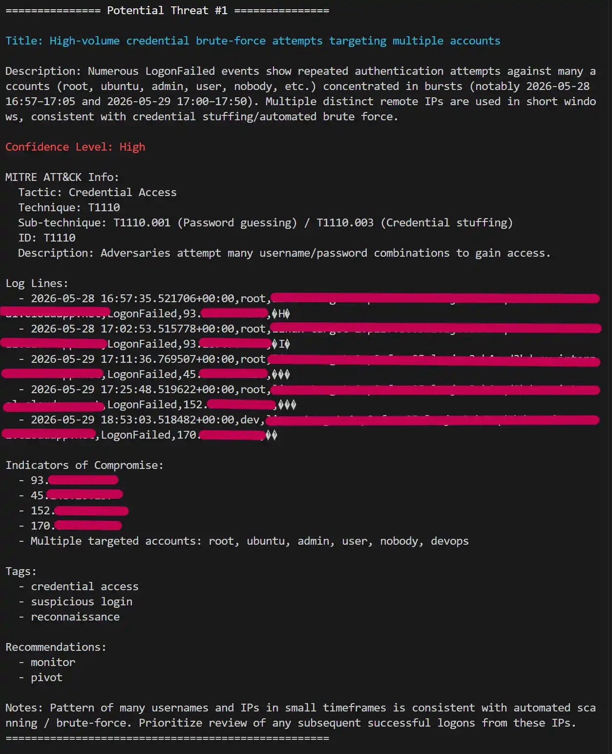 Threat 1 - Credential stuffing